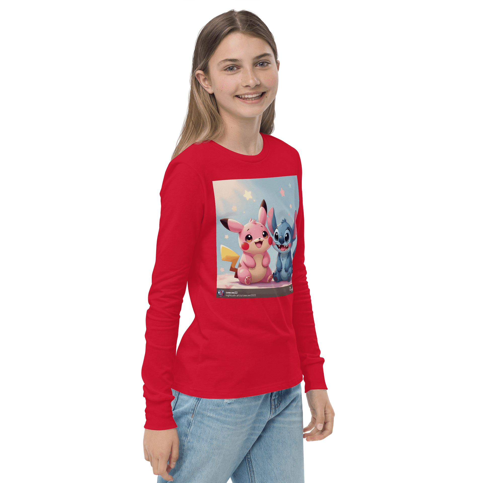 Dreamy Creatures Youth Long Sleeve T-Shirt product image (4)