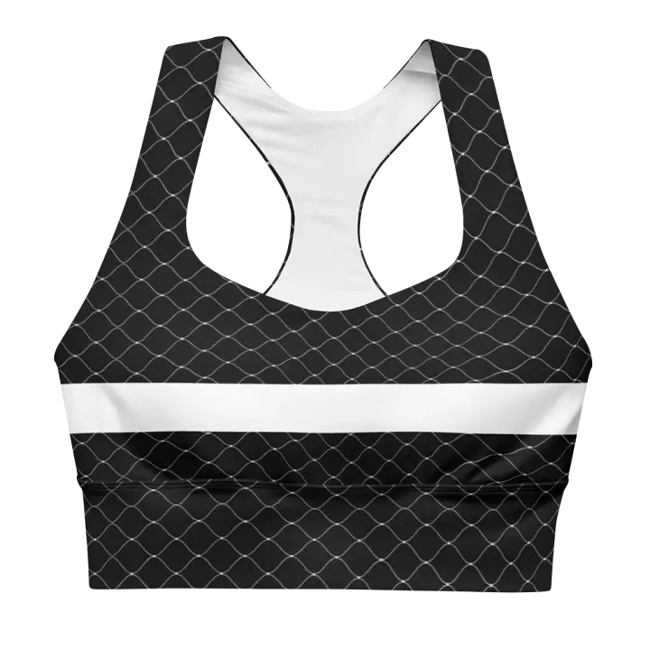 fishnet tech bra black - 82% polyester product image (1)
