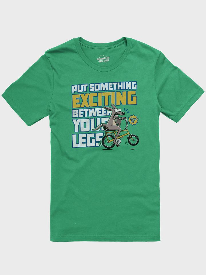 Funny Kangaroo Cycling T-Shirt – “Put Something Exciting Between Your Legs” | Bold Bike Humor Graphic Tee for Cyclists & Adventure Lovers product image (6)
