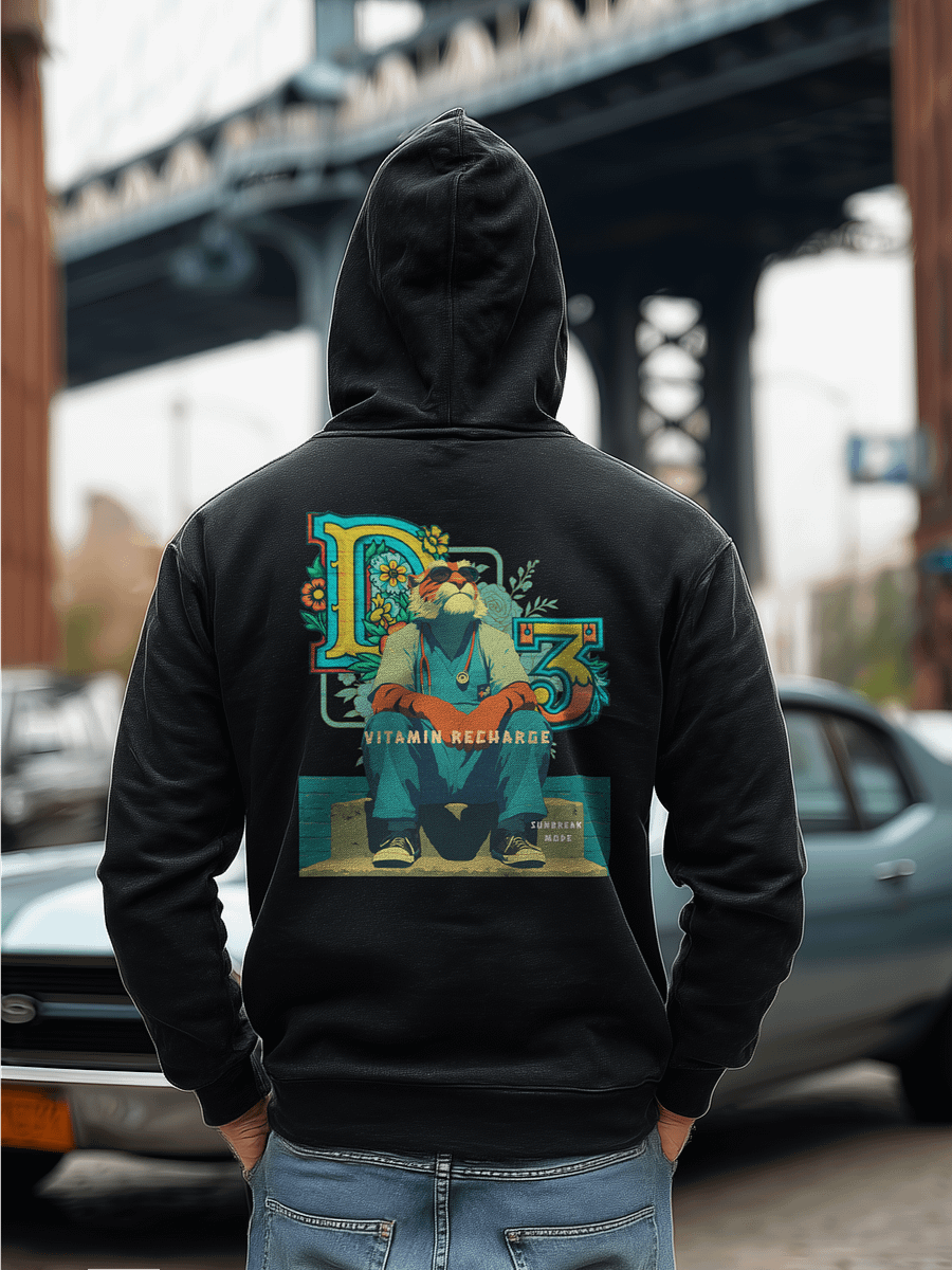 Funny Tiger Nurse Zip Up Hoodie. product image (3)