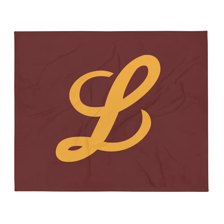 Cursive "L" Throw Blanket product image (1)