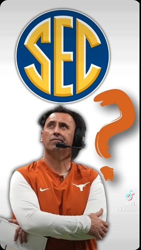 Are the Texas Longhorns really entering the mighty @sec as one of the conference’s elite programs on Day 1? 
Of course not… D...