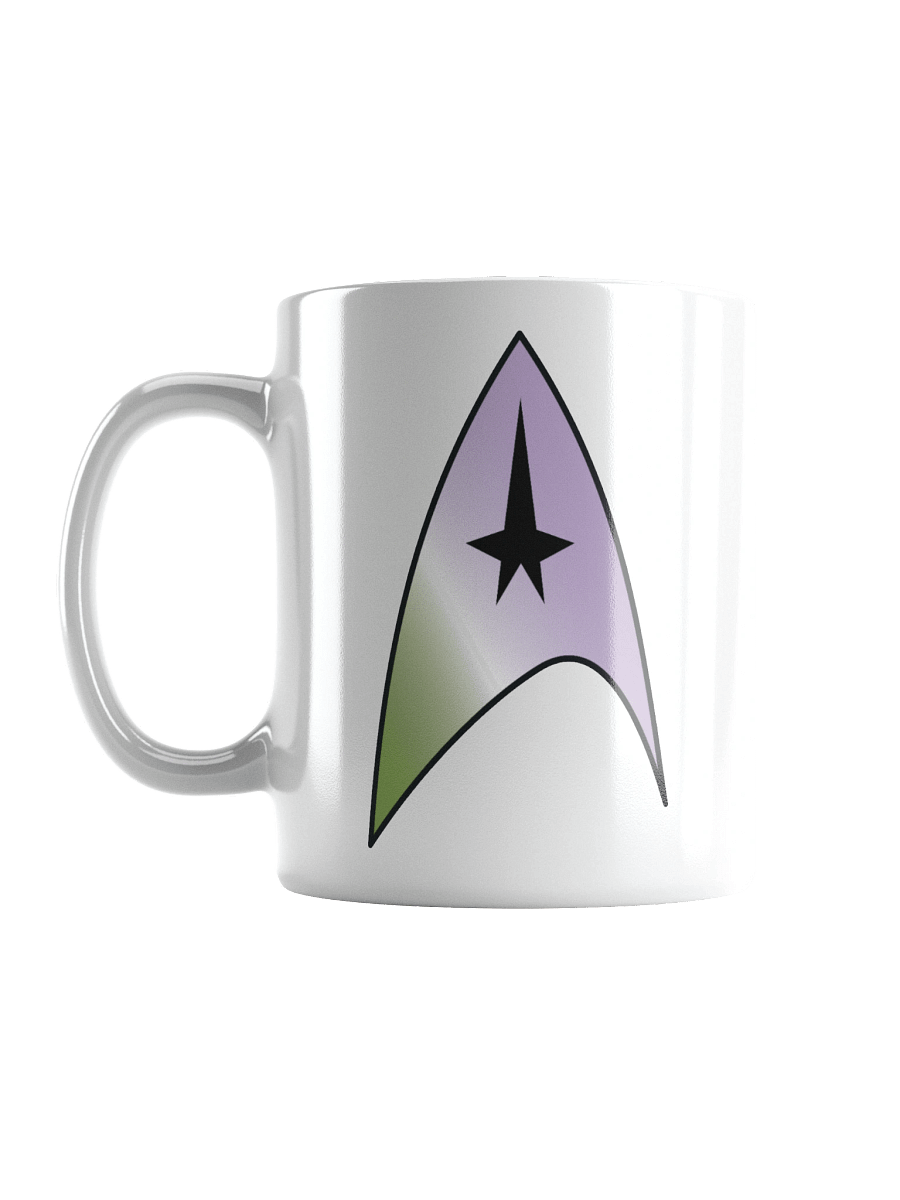 Genderqueer Pride Gradient Starfleet Mug product image (6)
