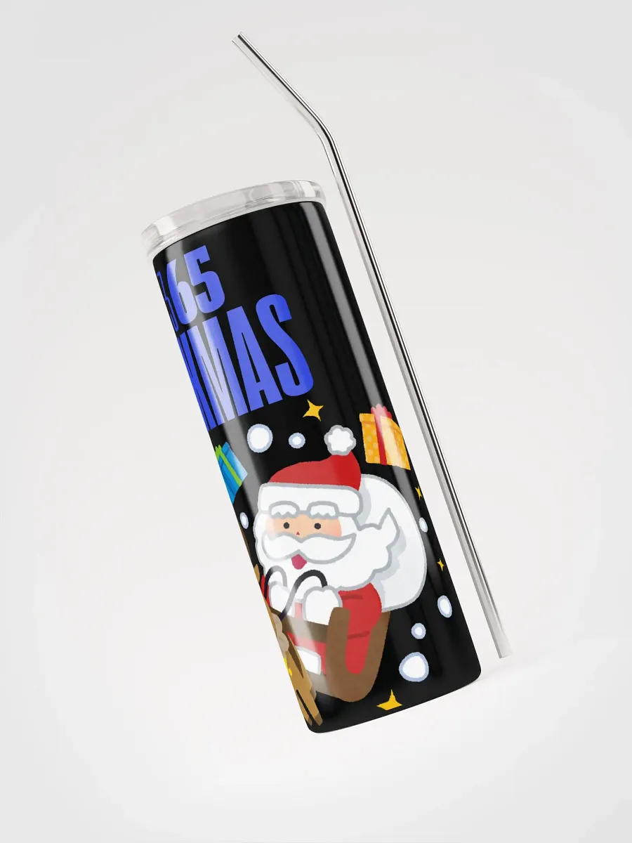 365 XMAS Stainless Steel Tumbler with Reusable Straw product image (3)