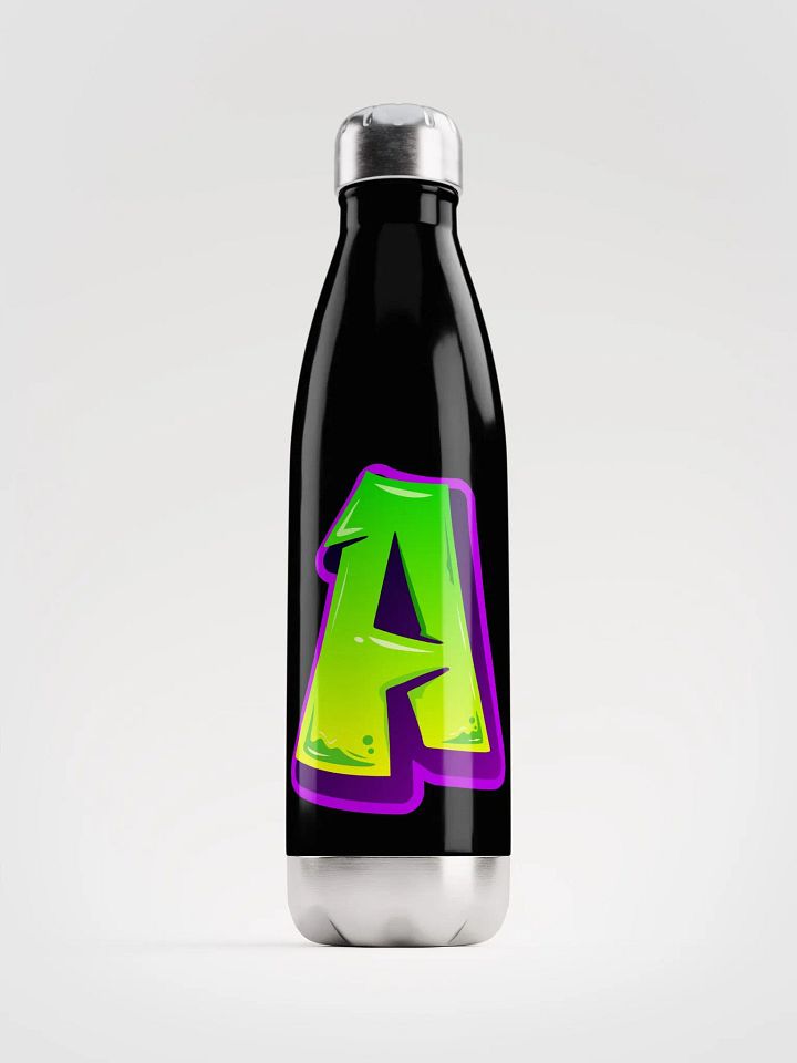 Luminous Gradient Letter A Stainless Steel Water Bottle product image (1)