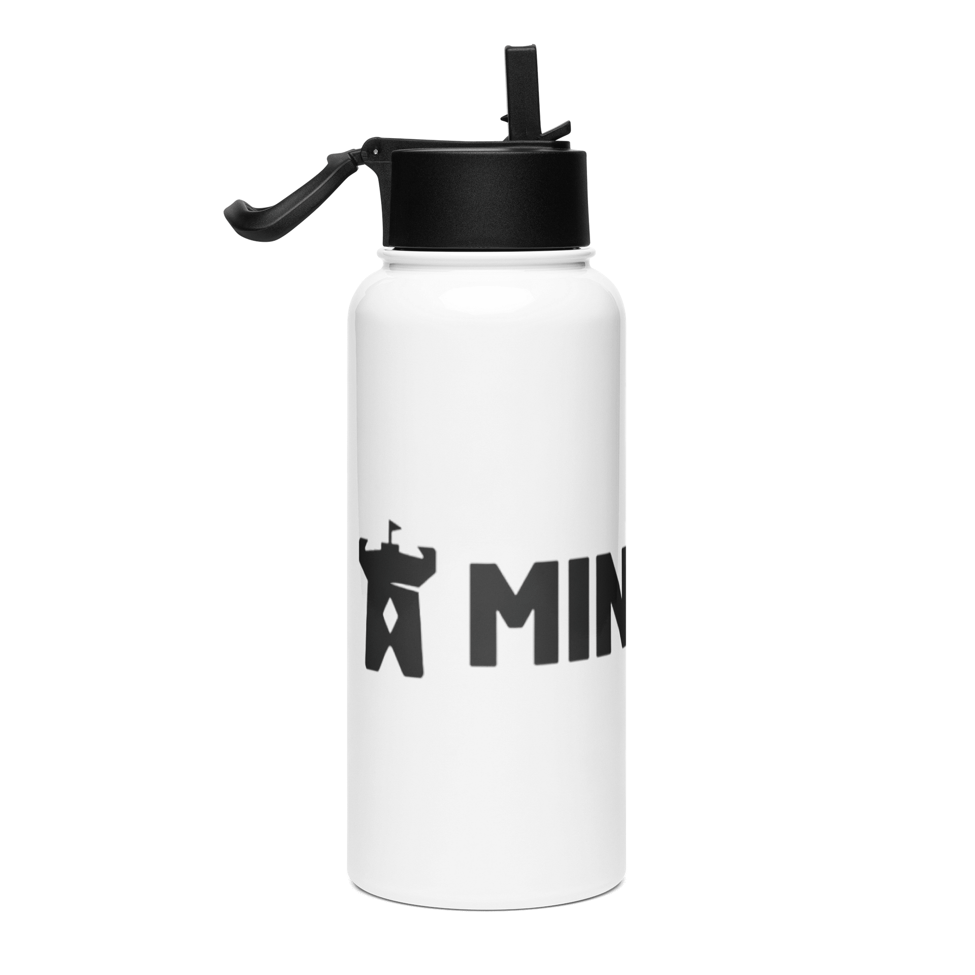 Minefort Stainless Steel Water Bottle – White product image (4)