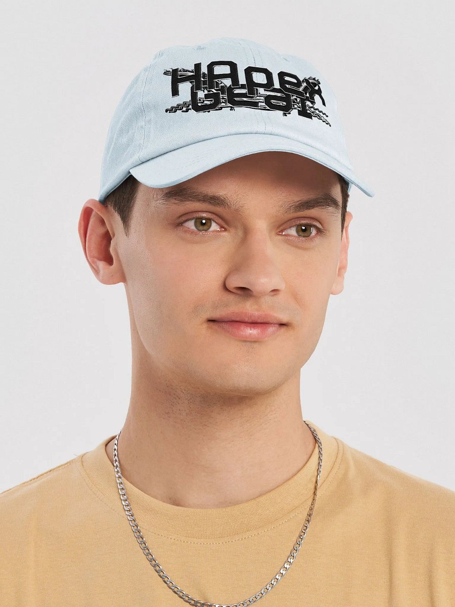 Pastel Dad Hat - Embroidered - Black HApex Gear White Logo product image (5)
