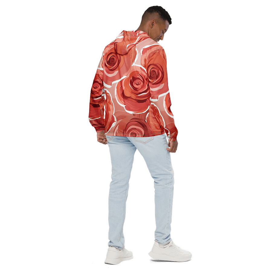 Dark Peach Rose Garden Adventure Windbreaker product image (4)