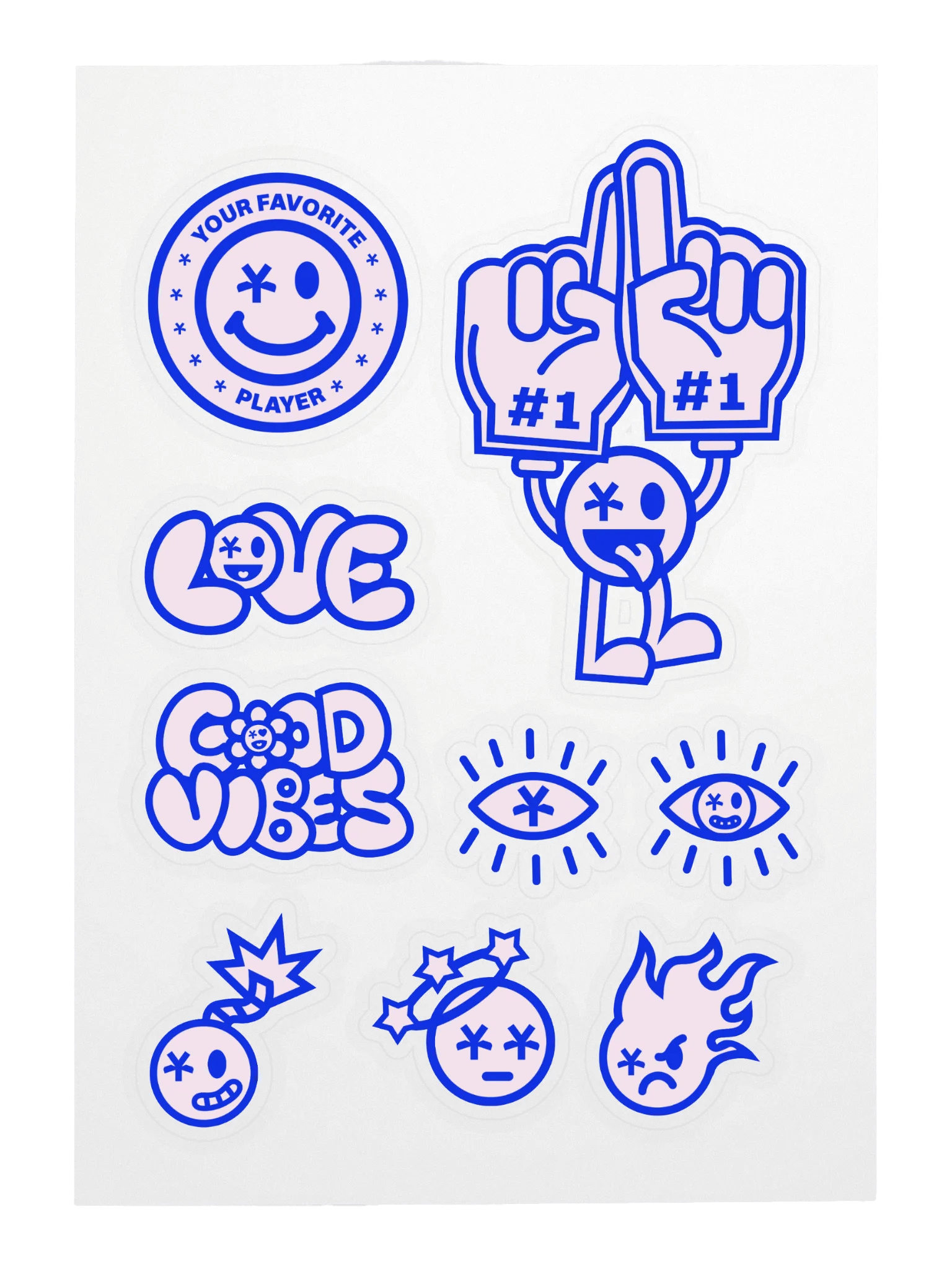 PEACE, LOVE & PAIN STICKER PACK product image (4)