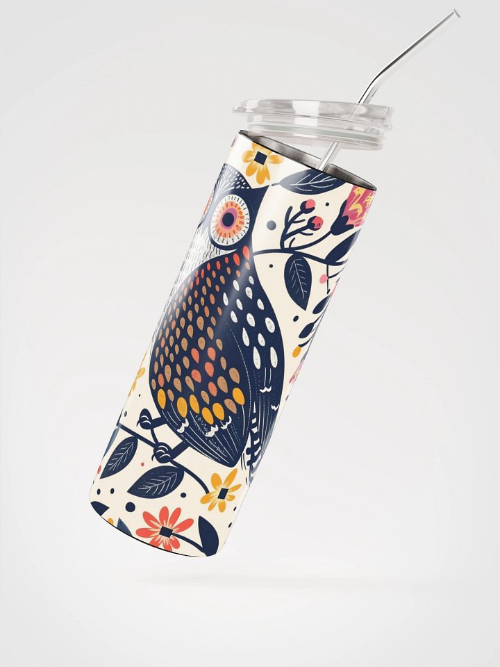Whimsical Owl Stainless Steel Tumbler product image (2)