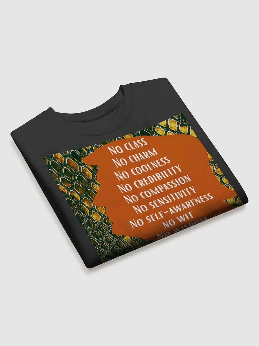 No Class, No Charm, No Coolness Donald Trump Silouhette Premium Sweatshirt product image (3)