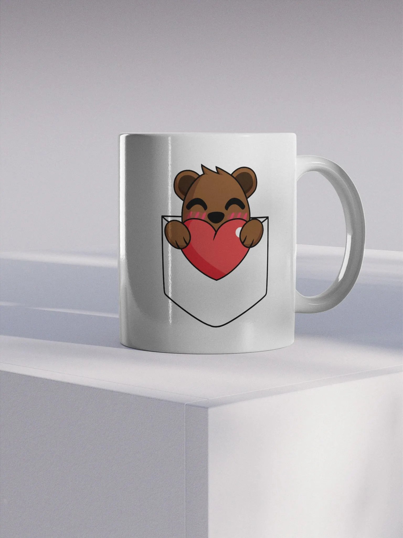 Drybear Pocket Love Glossy Mug product image (4)