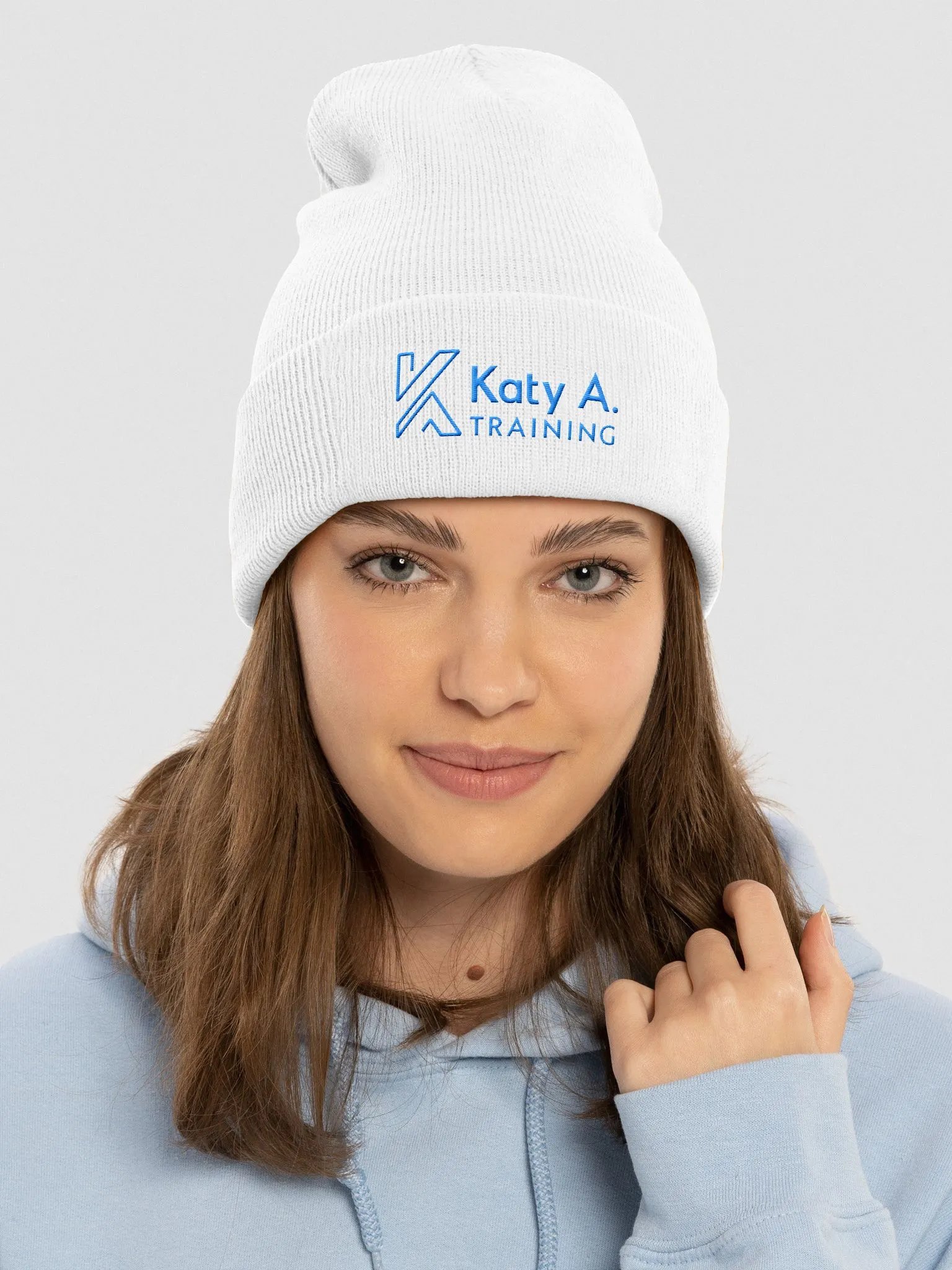 Katy A Beenie blue logo product image (7)