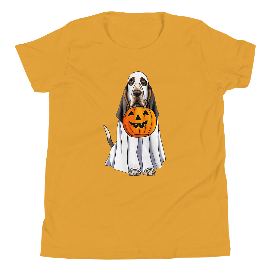 Halloween Basset Hound(Tricolor 2) Youth T-Shirt product image (5)