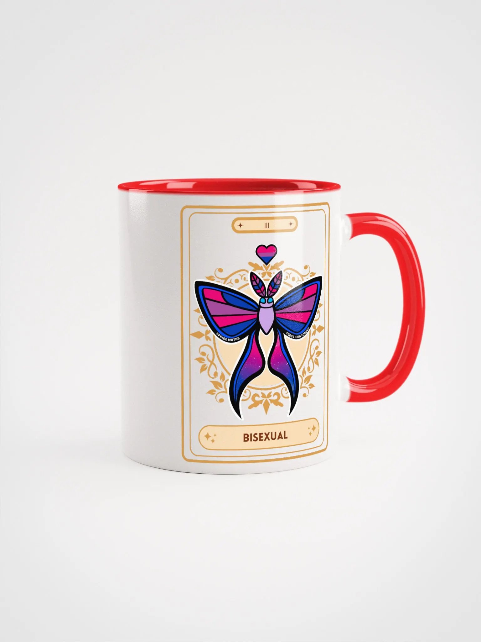 Bisexual Pride | Tarot Moth | Moth Mug | LGBTQIA+ product image (1)