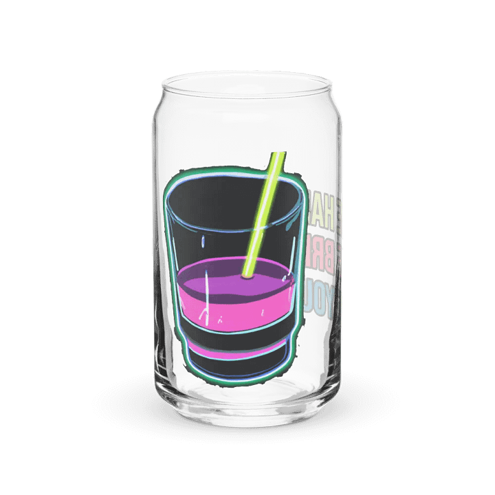 Cheers Neon Motivation Glass: BE HAPPY. BE BRIGHT. BE YOU. product image (1)