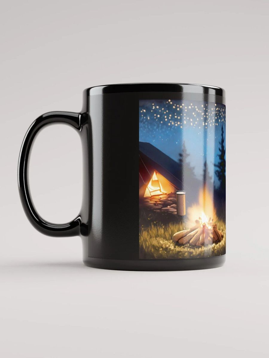Campfire Design Companion: a Golden Retriever Black Glossy Mug for Dog product image (3)