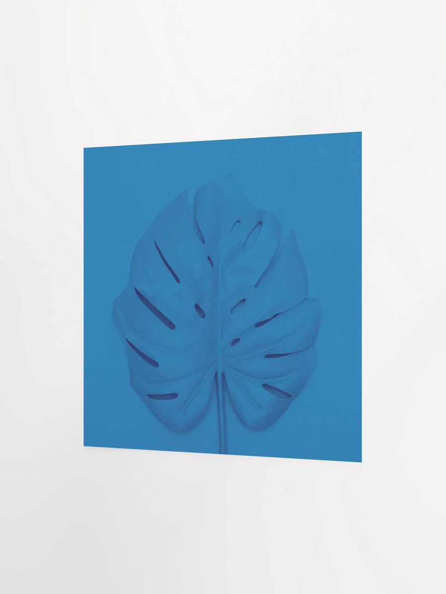 Monstera Blue Pop Art Leaf Print product image (8)