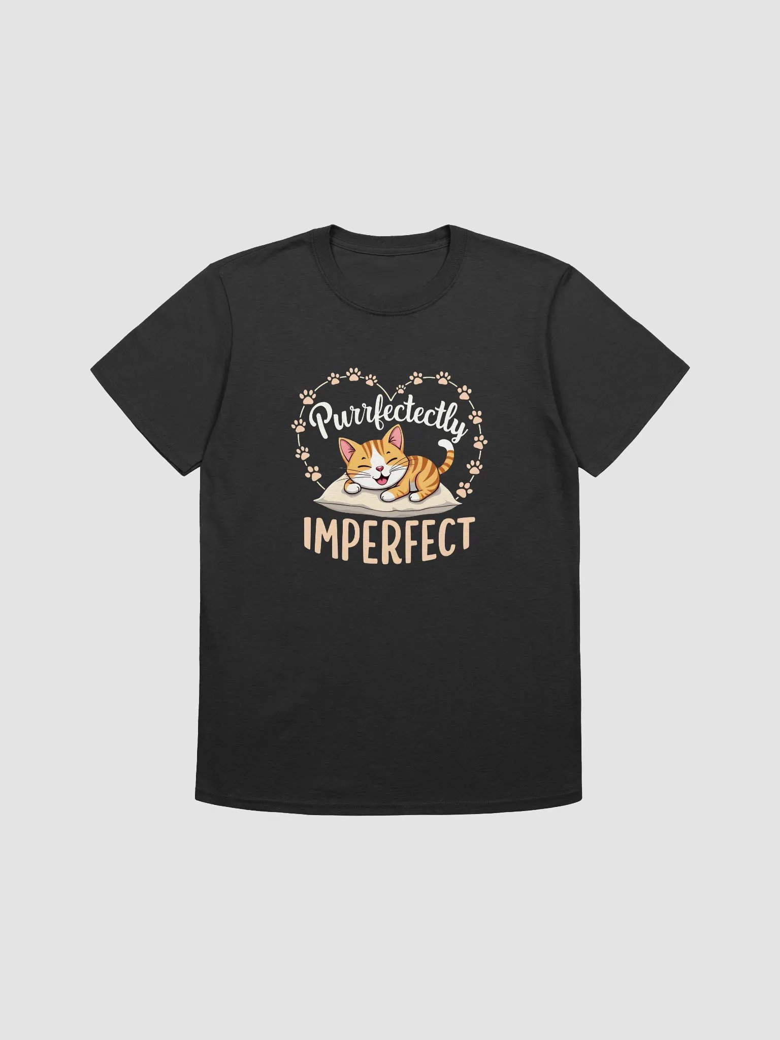 Funny cat T-shirt - Purrfectly Imperfect product image (1)