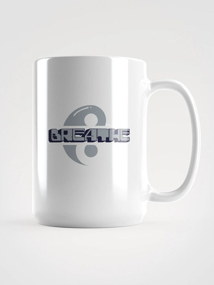 Breathe White Glossy Mug | Sip in Style and Mindfulness product image (1)