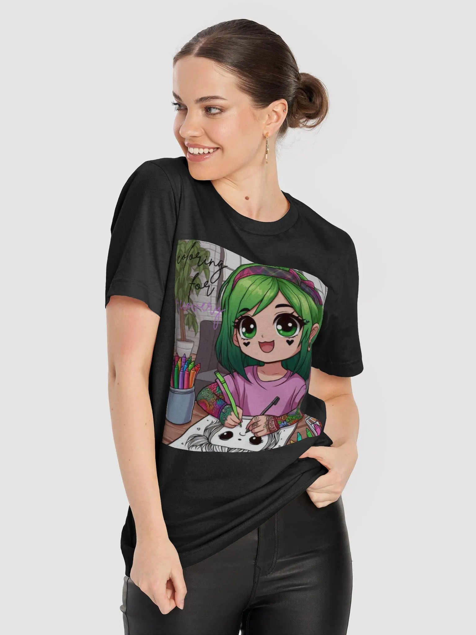 coloring for recovery womans shirt product image (8)