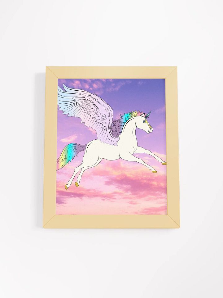 Celestial Alicorn Flight Framed Poster product image (6)