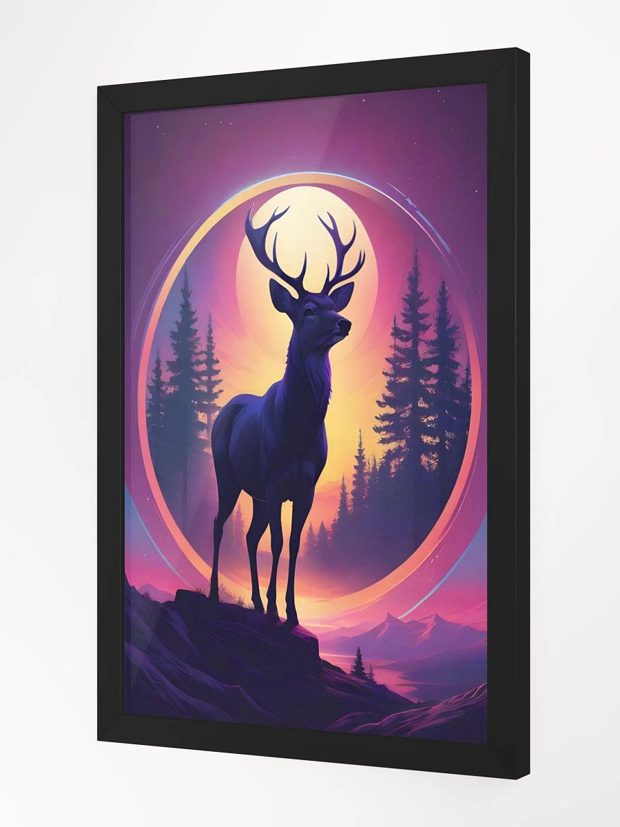 Deer Sunset Framed Poster product image (3)