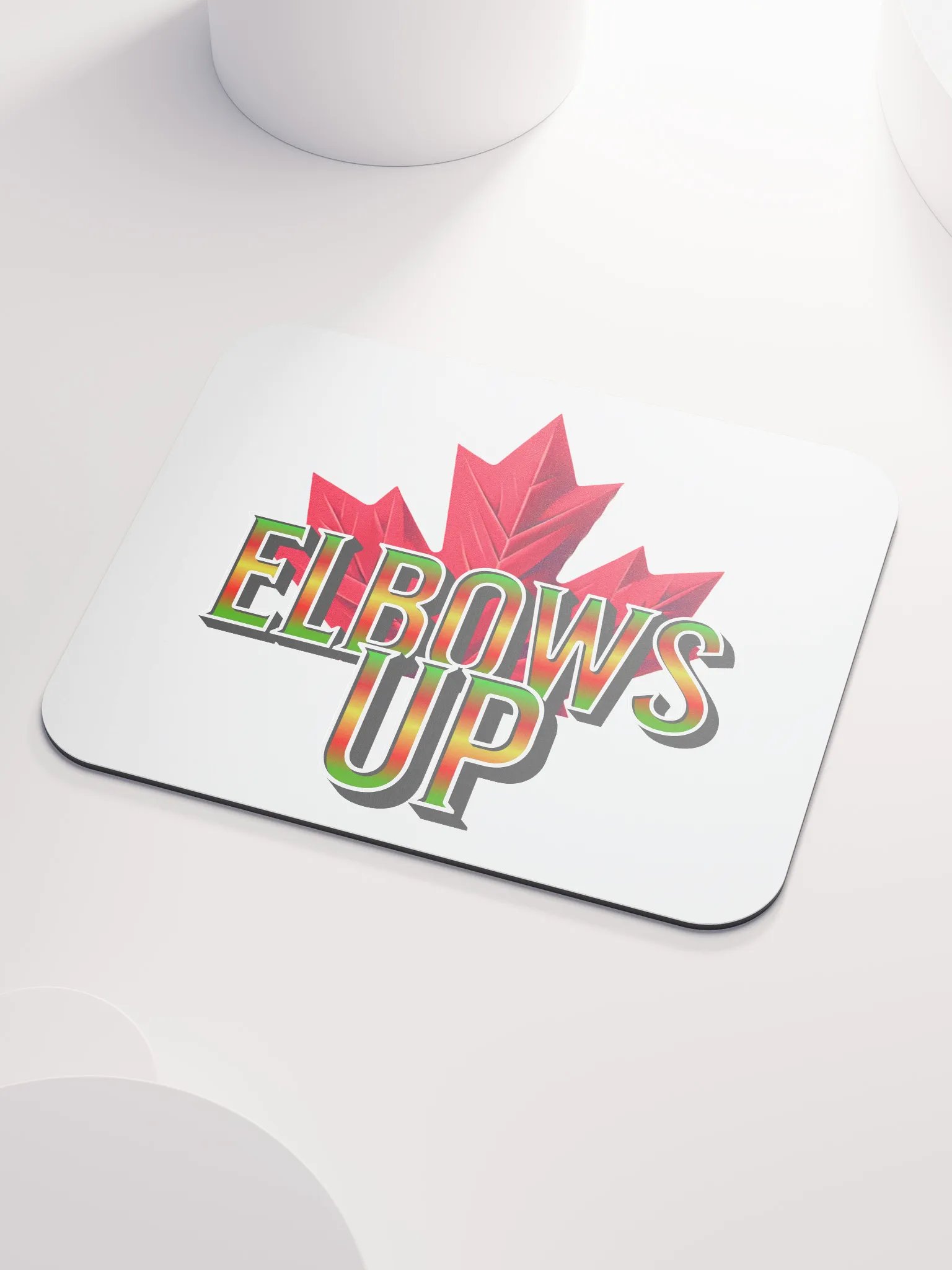 Elbows Up Maple Leaves Gradient Mouse Pad product image (3)