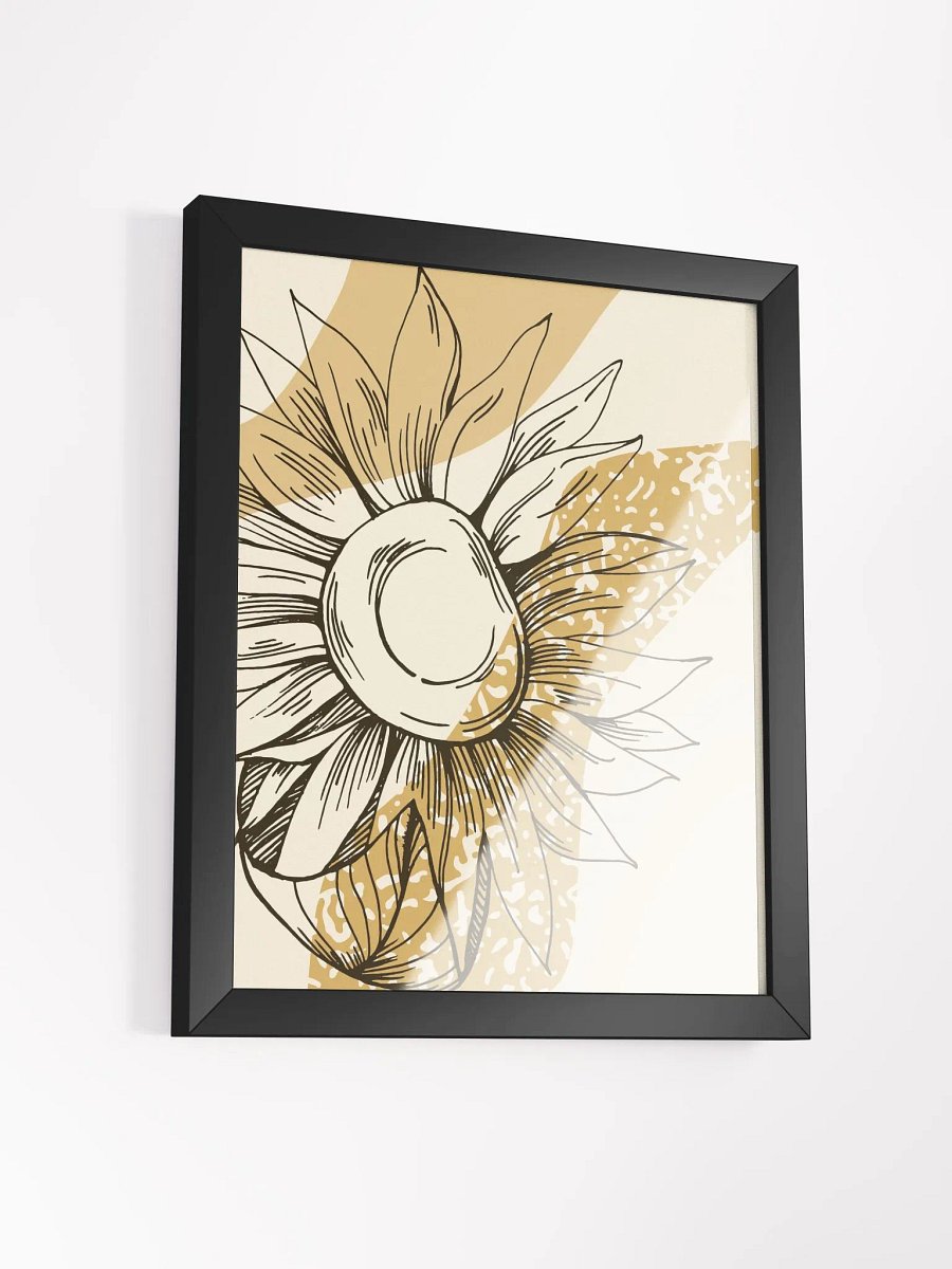 Minimalist Sunflower Framed Poster product image (45)
