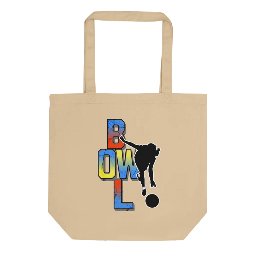 Bowl Woman Strike Colorful Cracked Tote product image (1)