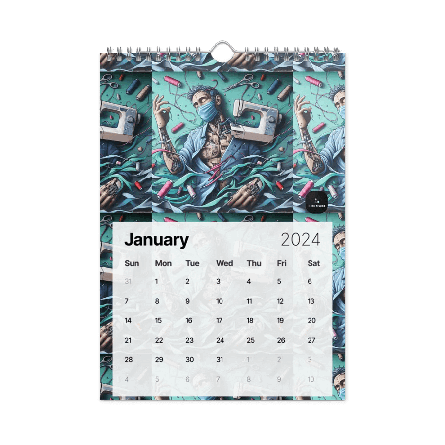 Wall Calendar (2024) - Colorful Graffiti Theme product image (6)