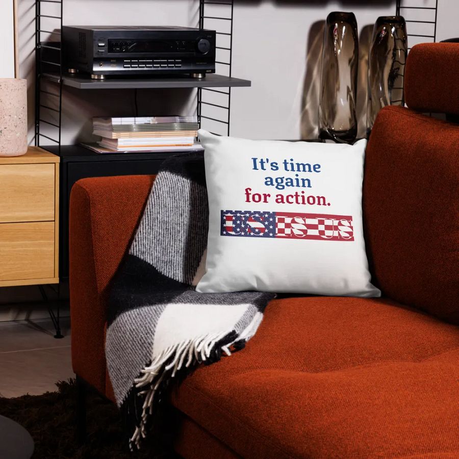 US IS US - Patriotic Action All-Over Print Pillow Case product image (11)