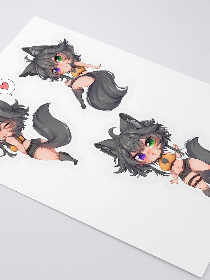 WolfcatRisi 3 Chibi Sticker Sheet product image (2)
