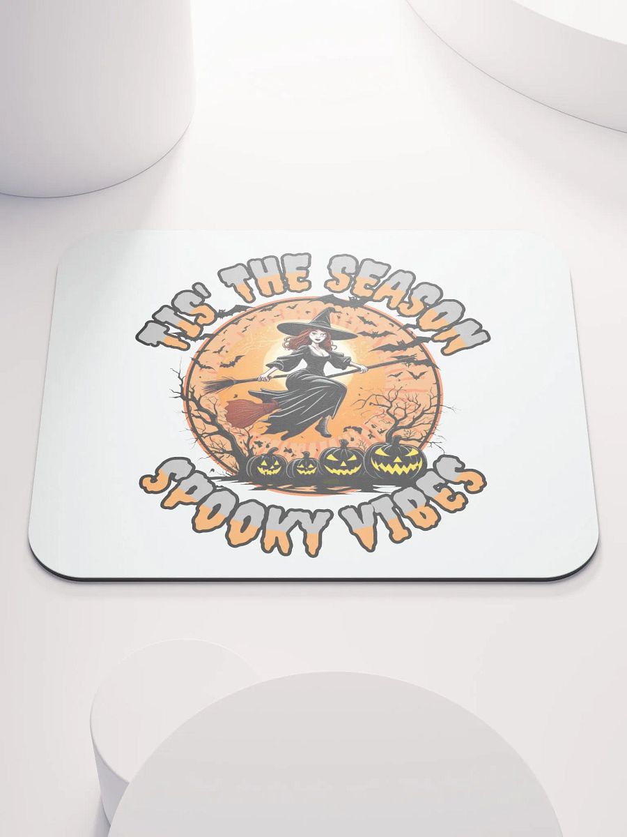 Tis The Season Spooky Vibes Witchy Halloween Mouse Pad product image (1)