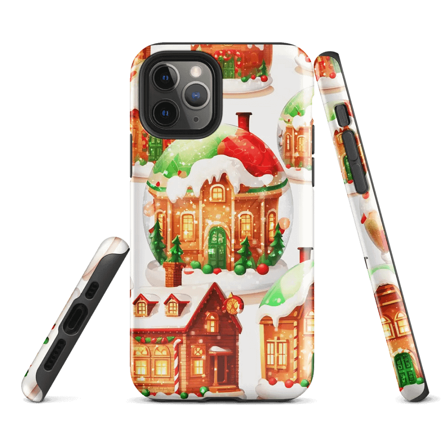Winter Wonderalnd - Festive Gingerbread Houses iPhone Case product image (2)