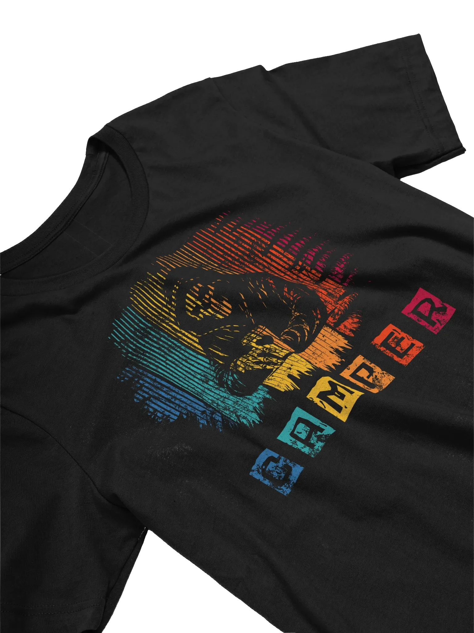 Skeleton Camper Coffee T-Shirt – Retro Grunge Camping & Coffee Lover Tee product image (3)