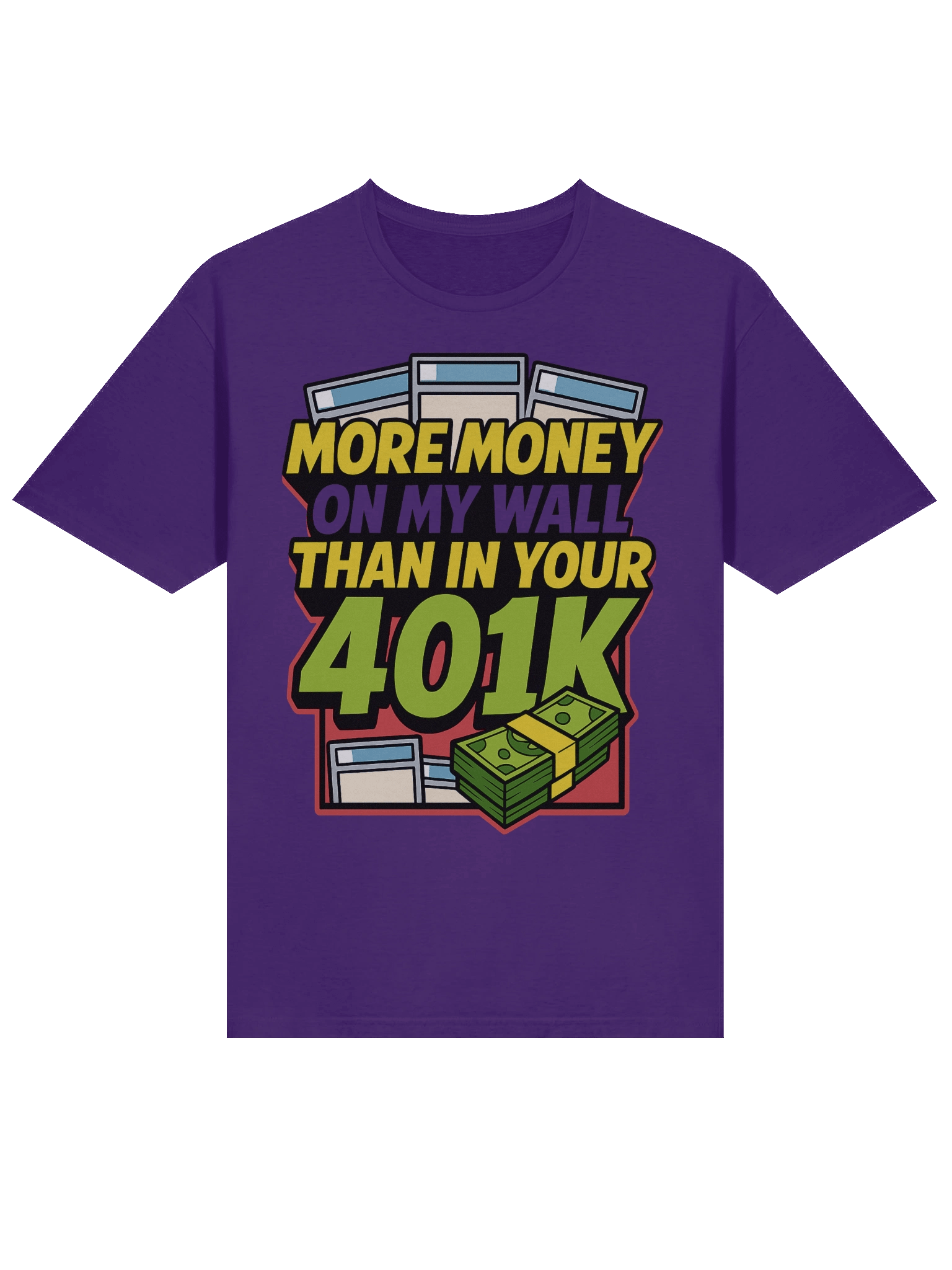 More Money on My Wall Than in Your 401k – Comic Collector Slab Wall Flex Tee product image (3)