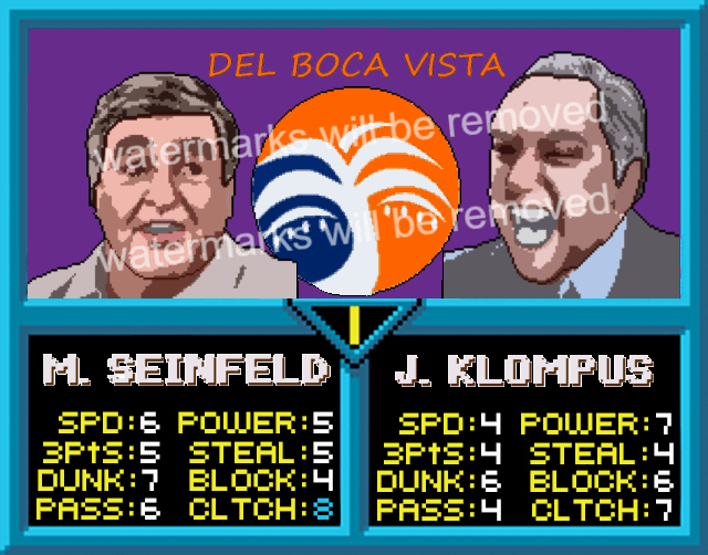 NBA Jam Digital Custom Pop Art / TV / Seinfeld / Del Boca Vista product image (1)