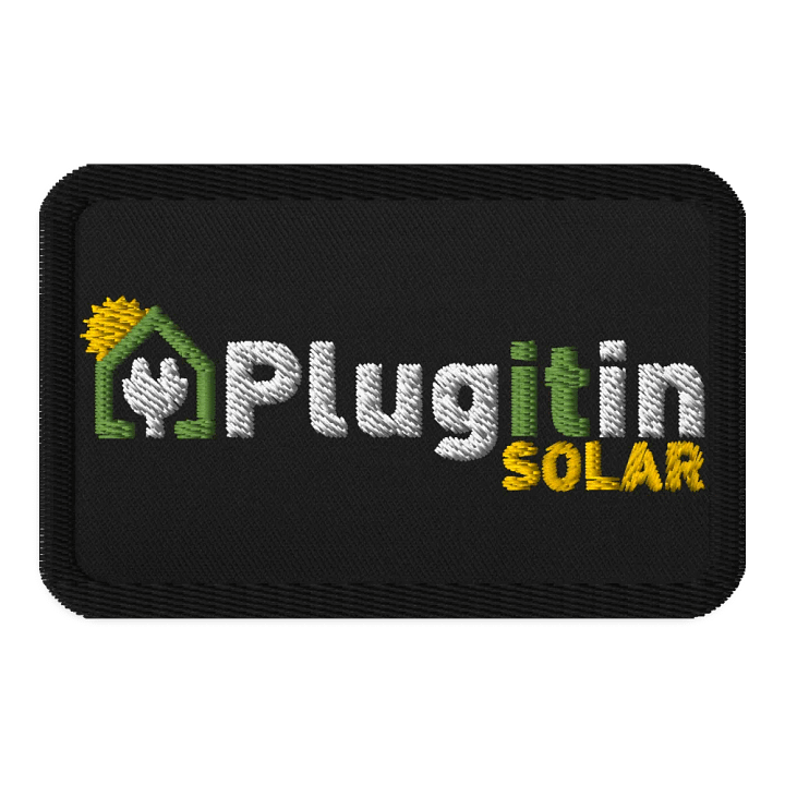 Plug It In Solar High-Quality Embroidered Patches product image (1)