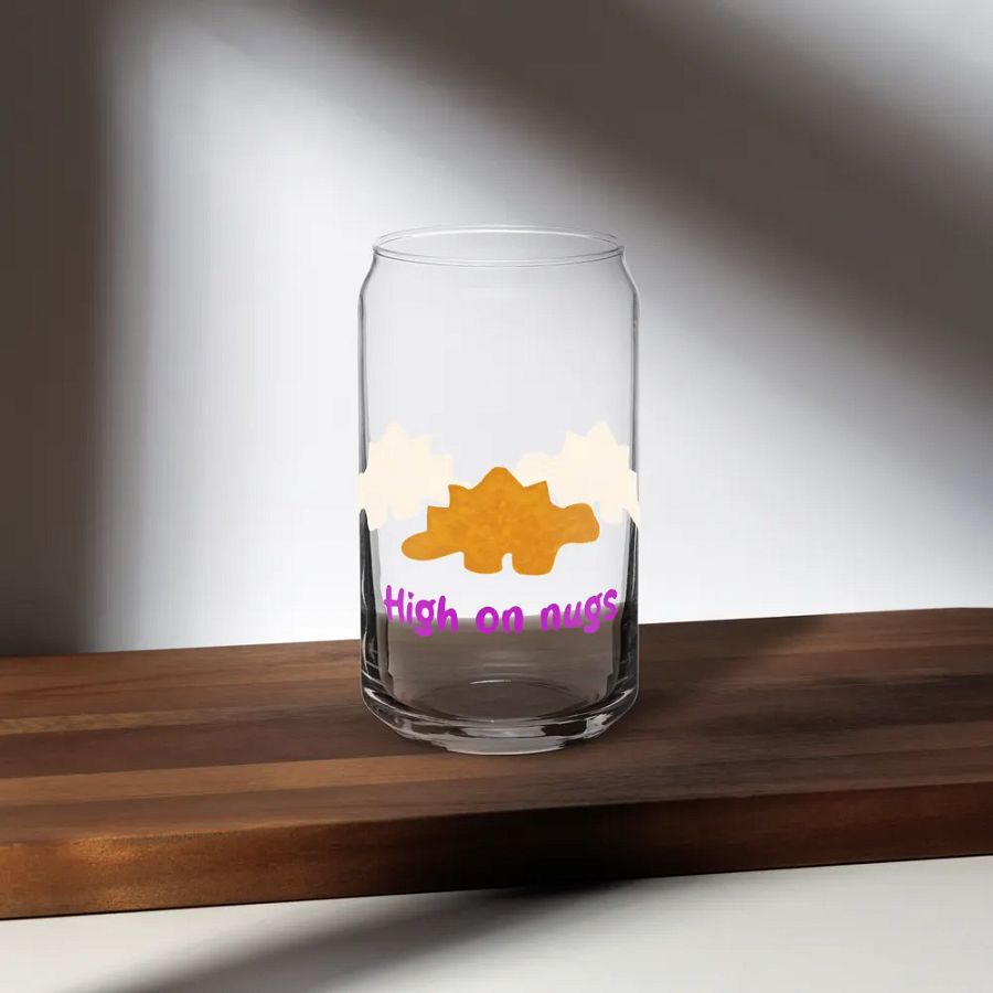 High on Nugs Can shaped glass product image (5)