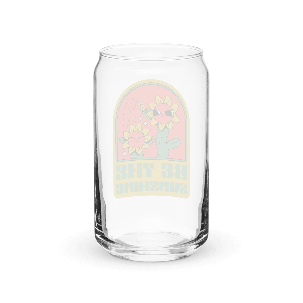 Be the sunshine Can-Shaped Glass product image (6)
