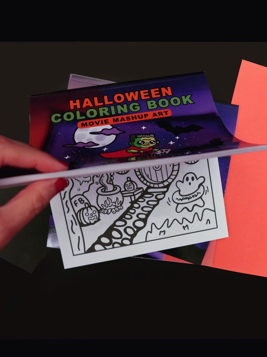 Halloween Coloring Book: Movie Mashup Art product image (6)