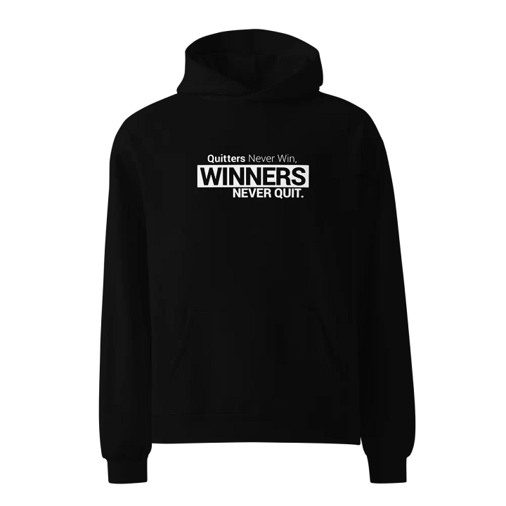 Oversized Hoodie #Winners Never Quit – Inspired by Think and Grow Rich by Napoleon Hill product image (1)