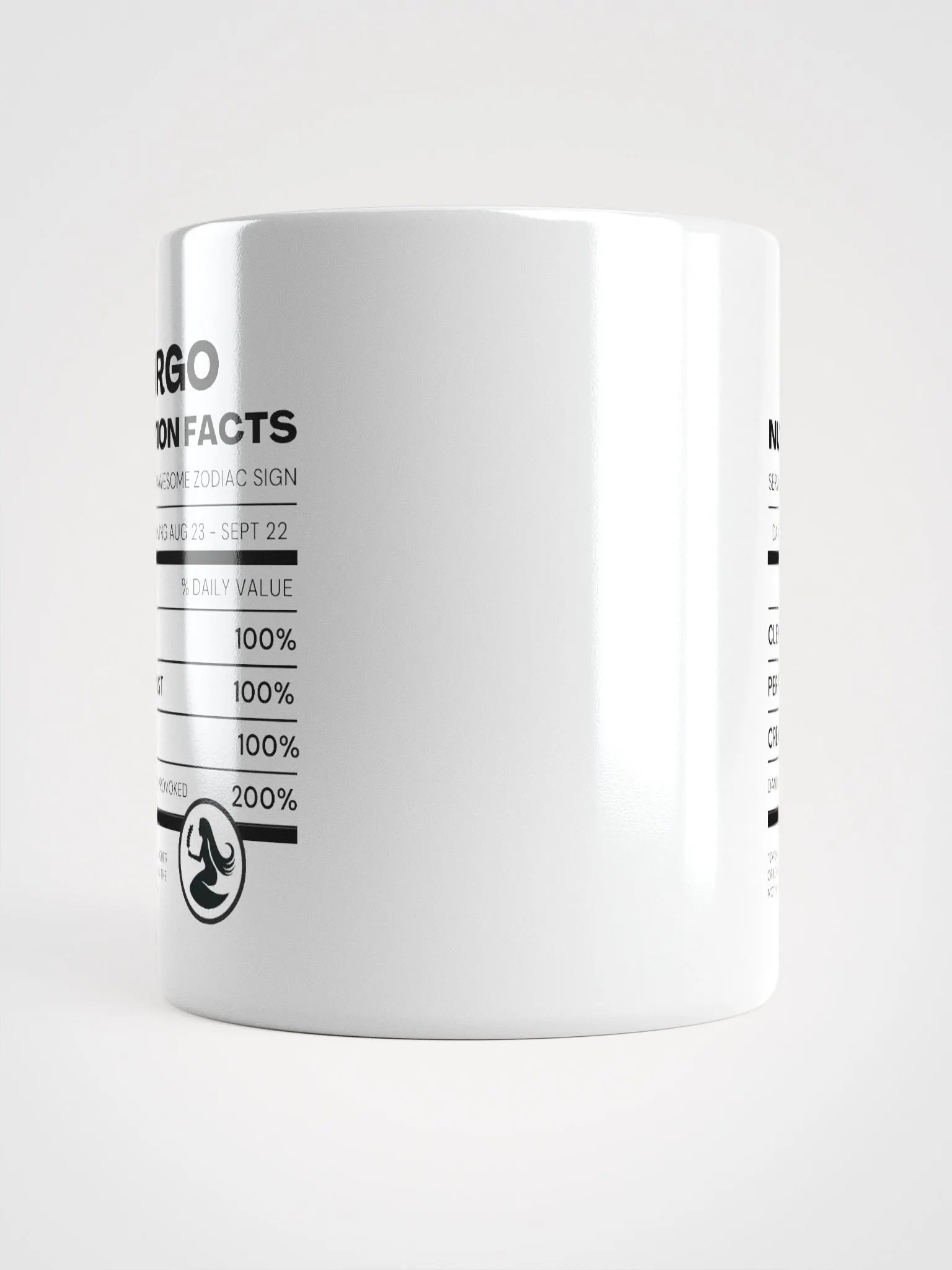 Virgo Nutrition Facts Mug product image (6)