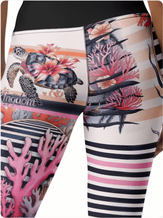 Marine Sunset-yoga leggings product image (2)