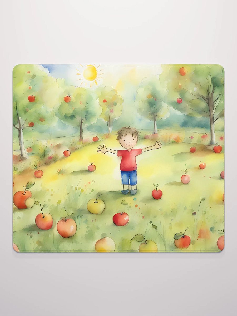 Happy Child in Apple Garden, Gaming Mouse Pad, 2 Sizes product image (2)