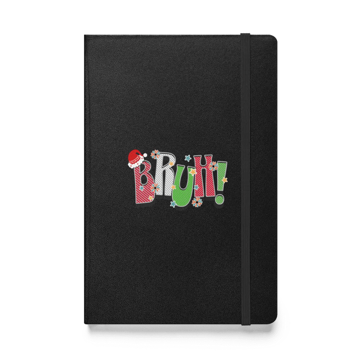 Bruh! Christmas Santa Striped Notebook product image (1)