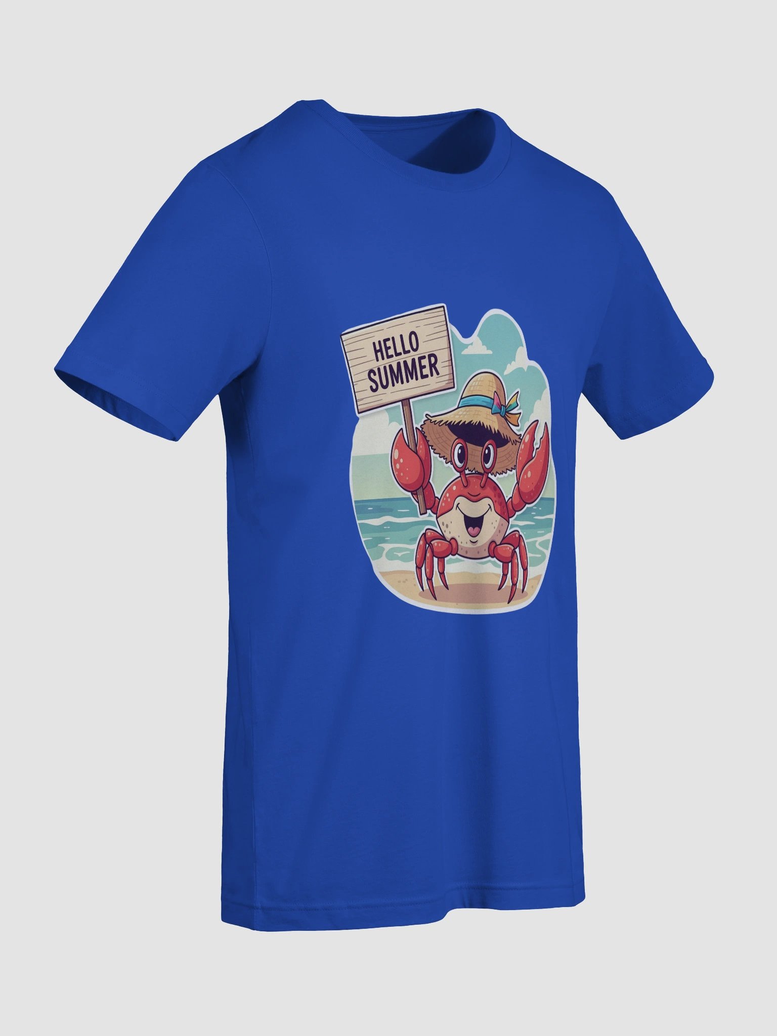 Hello Summer Crab Beach T-Shirt product image (90)