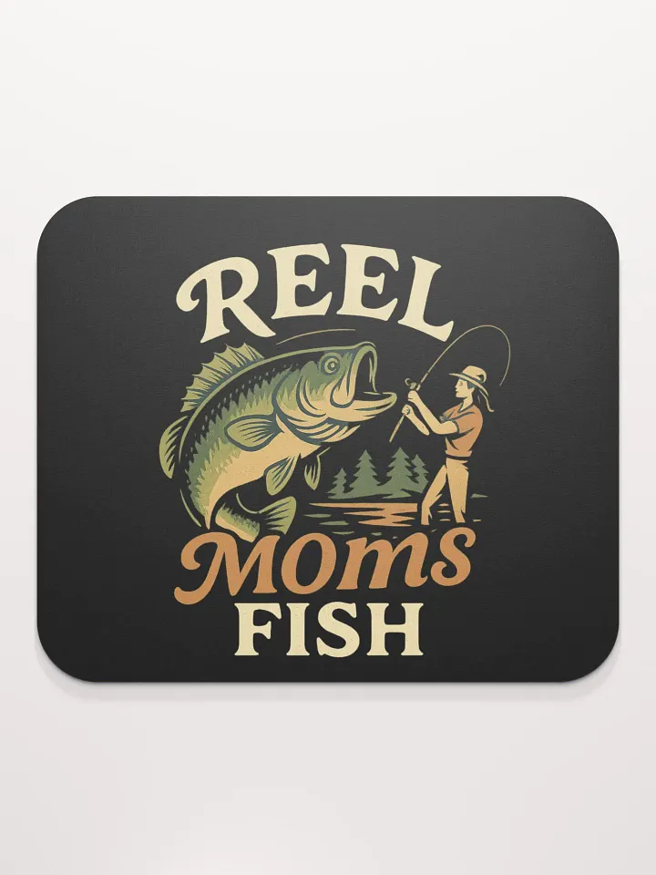 Reel Moms Fish Mouse Pad – Fun Vintage Desk Pad for Angler Moms product image (2)