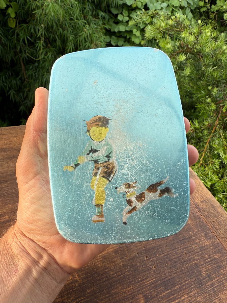 🎎 Vintage Japanese Kindergarten-Style Rice Lunch Tin – Japan Antique Roadshow product image (7)